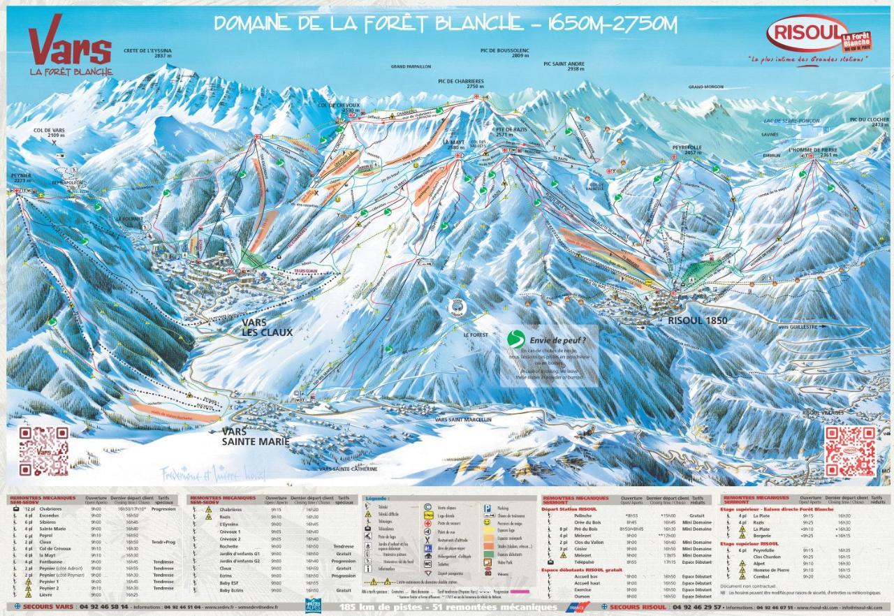 Le Perce-Neige Centre Station Apartment Risoul Bagian luar foto